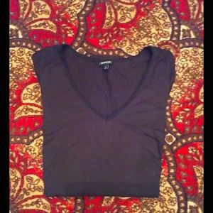 🎈🎈TORRID QUATER SLEEVE BLK VNECK SIZE 1